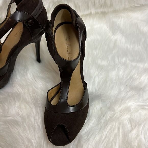 L.A.M.B. Tailynn T-Strap Stilettos Heels A9 - Picture 5 of 14